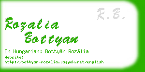 rozalia bottyan business card